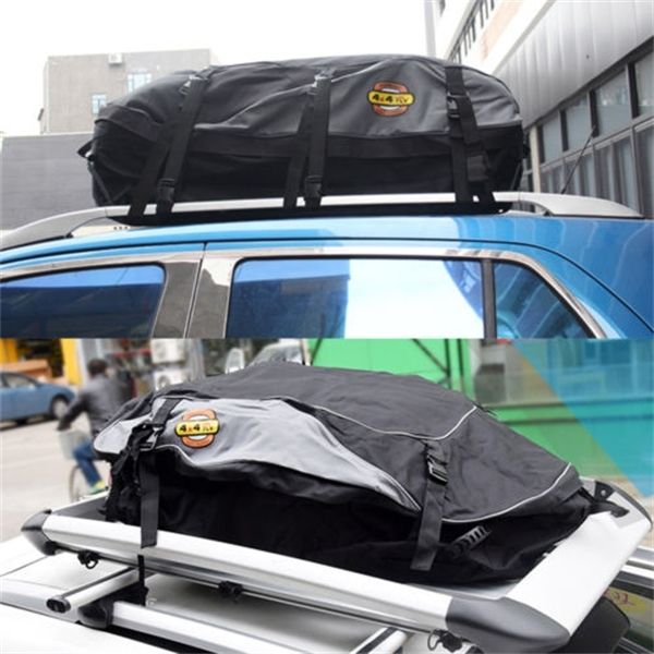 

130x100x45cm car roof bag rack cargo carrier luggage storage travel waterproof suv van for cars c1008