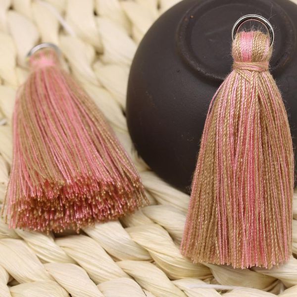 

20pcs polyester cotton colorful mini tassels pendant jewelry curtain garments decorative accessories key chain handbag pendants h jllzsz