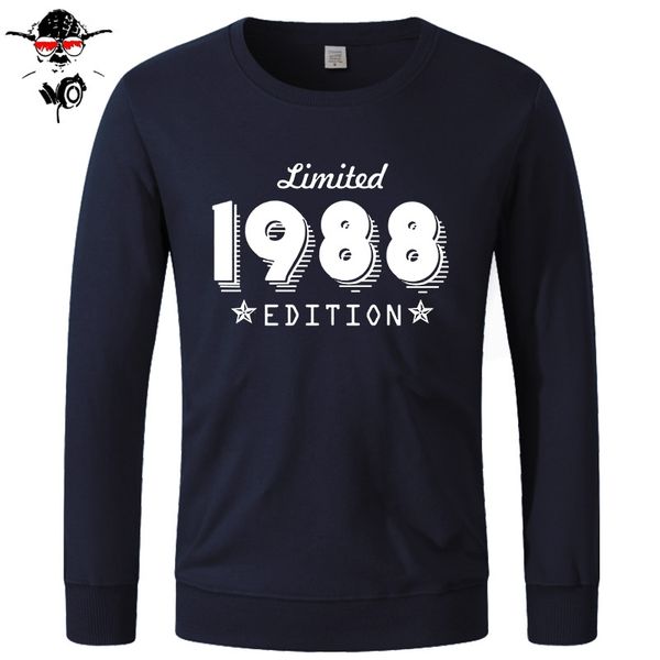

trend limited edition 1988 born 30th year birthday age present long sleeve hoodies for hoodies, swea hooded sweatshirt hoodie men t shirt