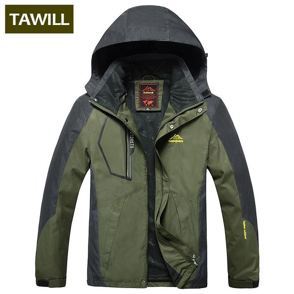 

tawill 2020 new men's waterproof windpoof jackets men spring autumn jacket coats male brand clothing plus size -8xl hood 5801, Black;brown