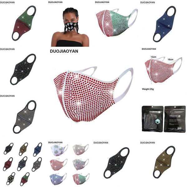 

mascarilla flash for funny bling diamond rhinestone nightclub party personalized polyester spandex custom ooz7u