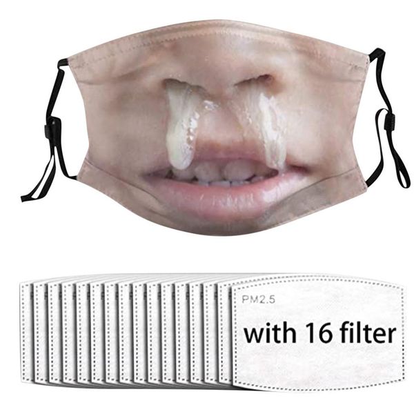 

funny 16pc fiters mask women men 3d designer washable face masque maseczka mascherina masker maski decoration mascsrillas wmtkhd xhlove