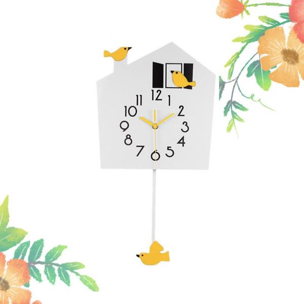 

wall clocks creative cartoon swinging clock nordic artistic lovely