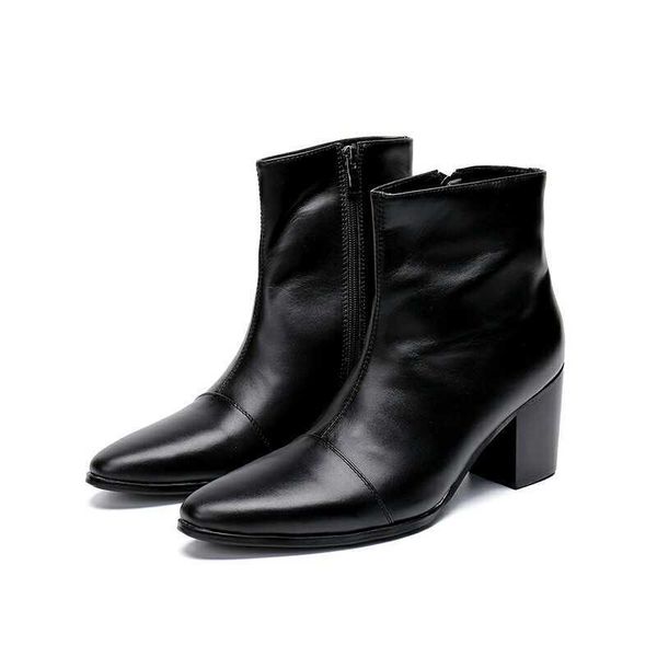 

2020 italiana chaussure de salto alto boots winter men the classic footwear combat waterproof botas e1w5, Black