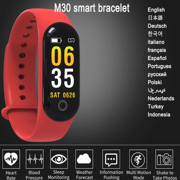 

men women sports watch, heart rate and blood prsure multilingual smart wristband, pedometer.dew