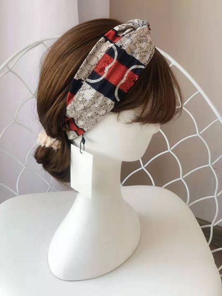 

2021 new arrival elastic women headbands fashion girls letters hair bands scarf hair accessories gifts headwraps 4 colors, Silver