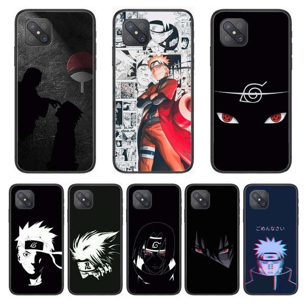 

provide fashion matte naruto fans, suitable for oppo a91 9 83 79 92s 5 f9 a7x reno2 realme6pro 5, black tpu case