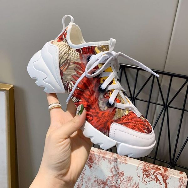 

original design luxury rose color fabric technical fabric pvc casual shoes fashion 2020 new style ladies thick bottom increase, Black