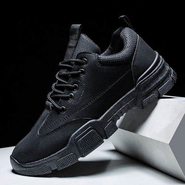 

autumn 2020 new arrival retro style men black wedges shoes boys casual vulcan sneakers