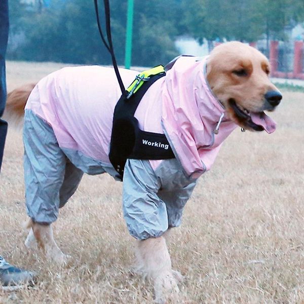 

новая собака собака дождевик дождевик водонепроницаемый pet coat для большой собаки золотистый золотистый ретривер комбинезоны легкие pet пл