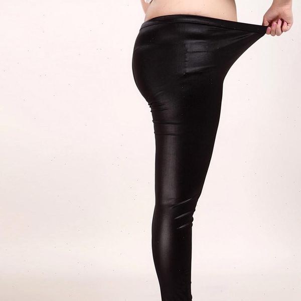 

r40 leather trousers womens pants leggings women spring autumn imitation leather pants extra large size leggings trousers, Black