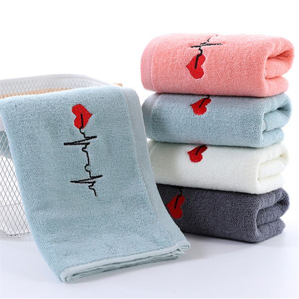 

100% cotton adult's and children's family face towel soft absorbent washcloth household travel gym 33x73cm