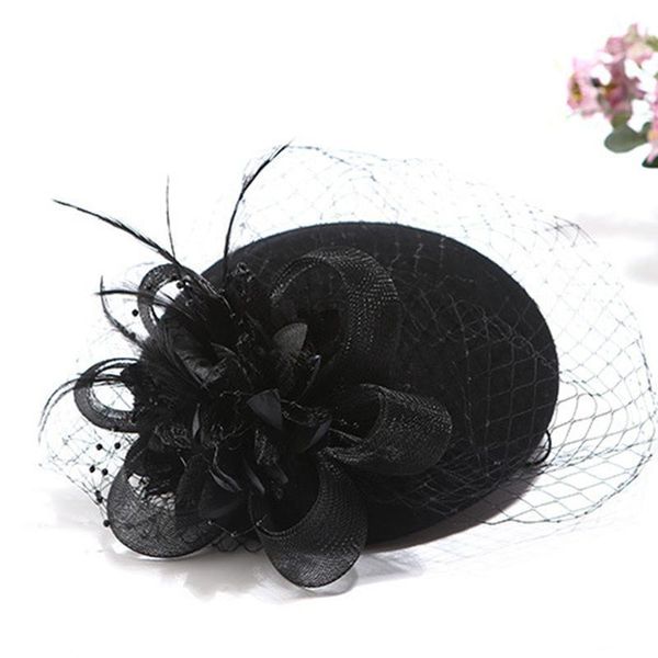 

winter charming women sinamay pillbox vintage wool felt hats mesh floral party wedding fedoras with fascinating floral lm007 h qylwlg