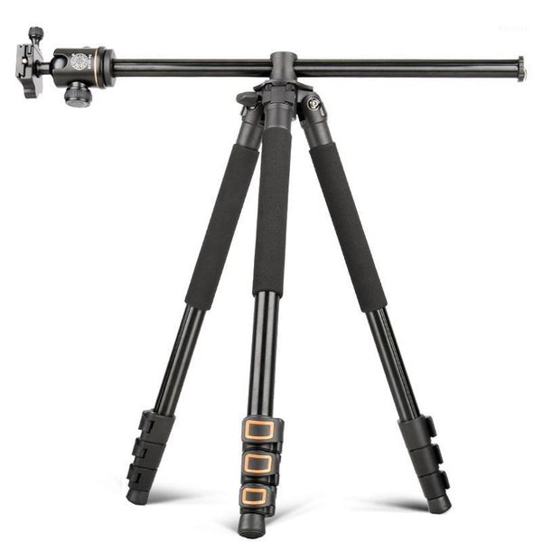 

professional horizontal arm tripod video protable travel tripod 4 section with 360 ball head for dv dslr canon nikon sony camera1