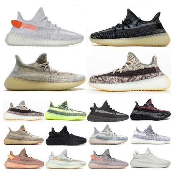 

kanye west 2021 новые инструкторы статические мужские бегущие обувь обувь ash pearl все черные белые зебра женские на открытом воздухе спорт