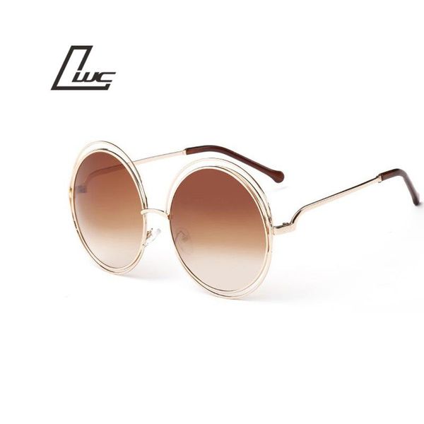 

sunglasses 2021 retro round women fashion brand designer vintage ladies sun glasses for female, White;black