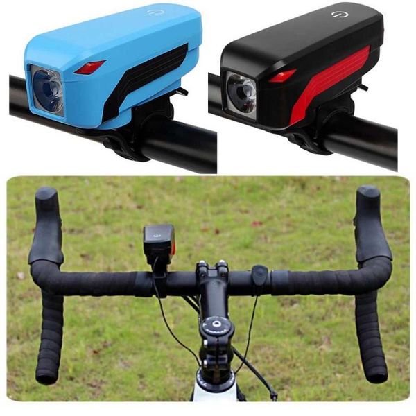 

2000mah smart induction bicycle front light set usb rechargeable 350 lumen led bike light with horn bike lamp cycling