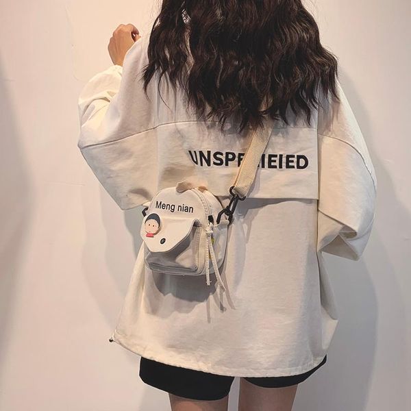 

small bag female new slung student wild ins canvas bag small fresh girl cross