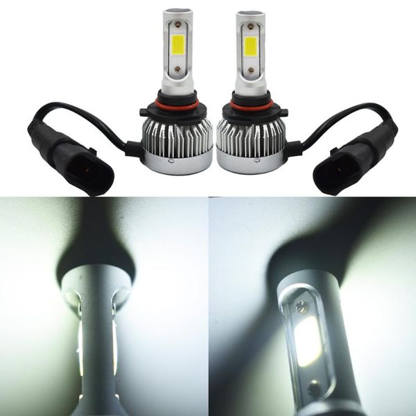 

2 x h10/9145 9140 cob led fog light conversion kit bulbs 6500k white