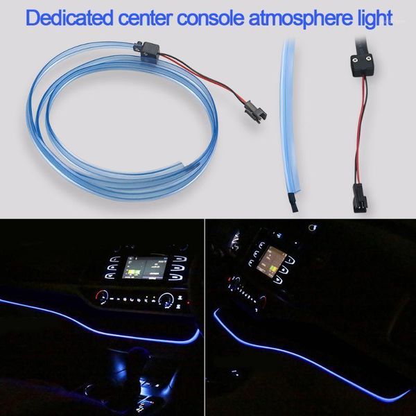 

led car console center atmosphere decoration blue strip dashboard ambient light for highlander 2020 20201