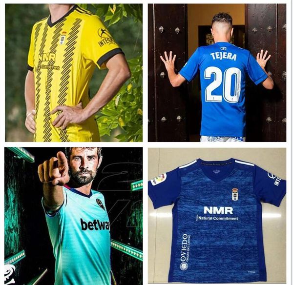 

2021 real oviedo ibra soccer jerseys 20 21 r. folch y. bárcenas johannesson mossa javi muñoz men football shirt blue white, Black;yellow