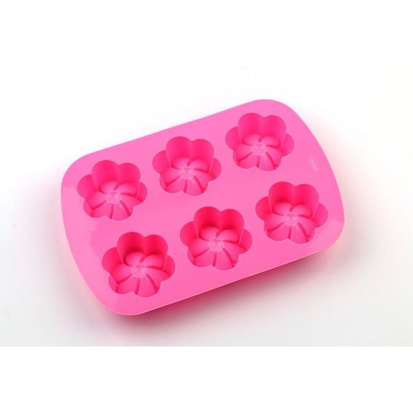 

new flower shape sile soap flower cake bakeware tool muffin cupcake jello pudding ice mould pastry biscui qylcjn