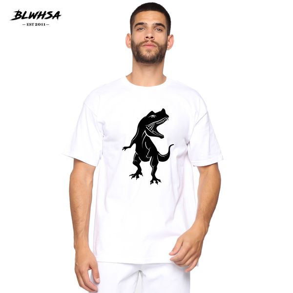 

blwhsa dinosaur printing cartoon fashion funny black dinosaur printed plus tees clothes sport hooded sweatshirt hoodie men t shirt
