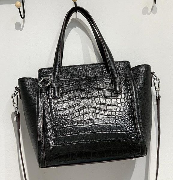 

purse black fashion genuine leather women quality
