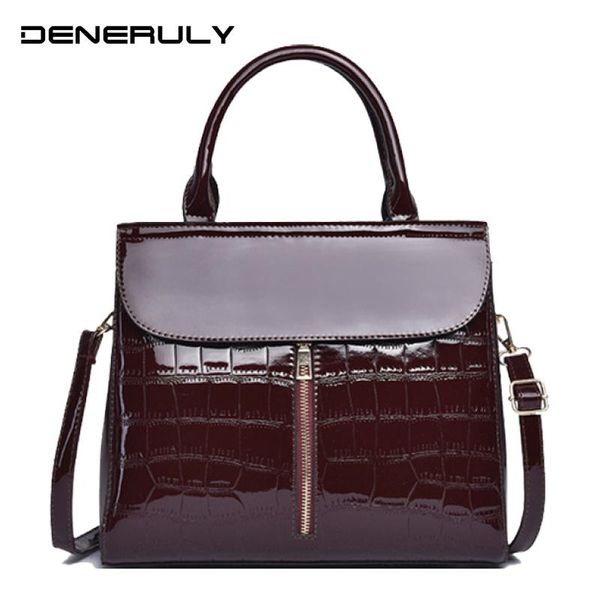 

leather bags fashion crocodile women alligator handle bag stone crossbody bags designer handbags