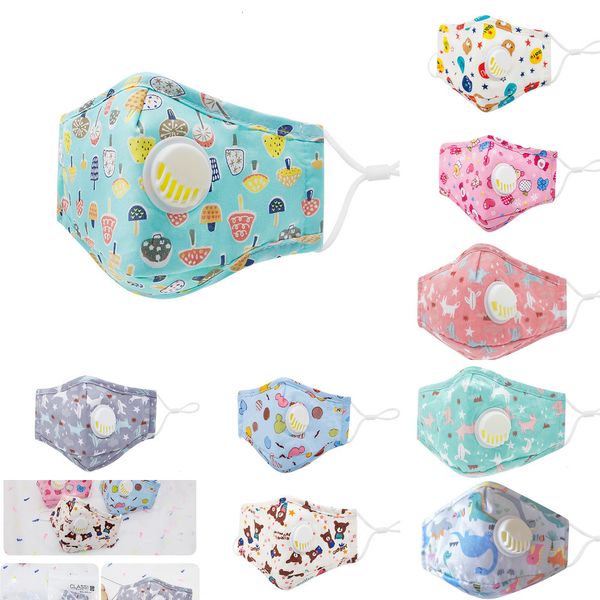 

child kids cartoon boys girls mouth mask anti pollution print bear dinosaur reusable washable breathable face masks 6 n79xw