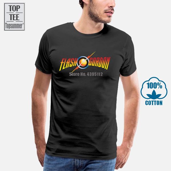 

sport officially licensed flash gordon flash gordon logo men's t shirt s xxl sizes hipster men tees 2018 summer fashion new