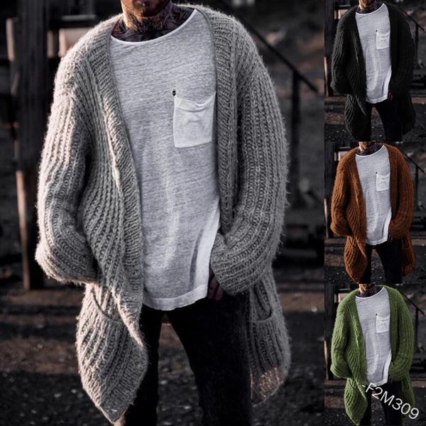 

mens solid color knit sweater spring autumn long sleeve v neck cardigan sweater homme loose street wear, White;black