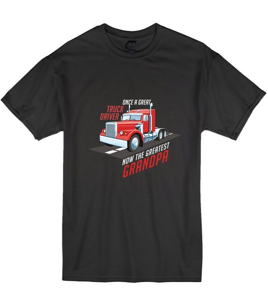

new fashion graphic casual short sleeve once a great truck driver greatest grandad dress sport hooded sweatshirt hoodie t shirt
