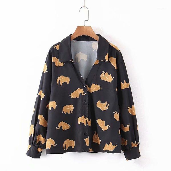 

xz40-2223 european and american fashion printed shirt1, White