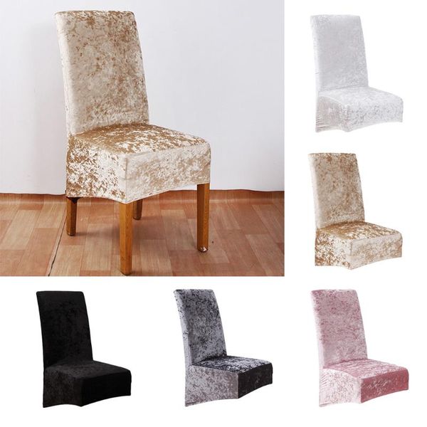 

chair covers velvet spandex for dining room seat soft stretch protectors