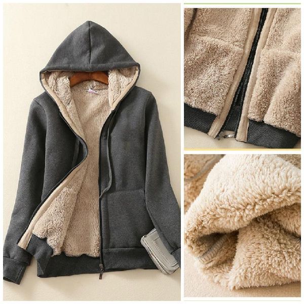 

plus size womens cashmere winter warm coats thick parka warm hooded coat women jacket winter parka basic jacket fashion 2020, Black