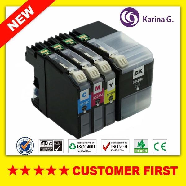 

compatible for brother lc569 lc565 ink cartridges for brother mfc-j3520 mfc-j3720 printer