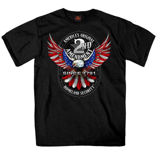 

sport 2019 new men's 2nd amendment patriot usa eagle america's original homeland security shirt s1345 tee shirt