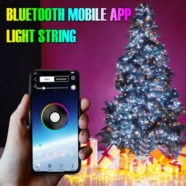 

light phone app bluetooth mobile string remote control led lighted for christmas halloween holiday decorations l923