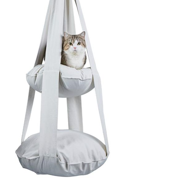 

cat beds & furniture bed cream cloud hanging pet gift tree
