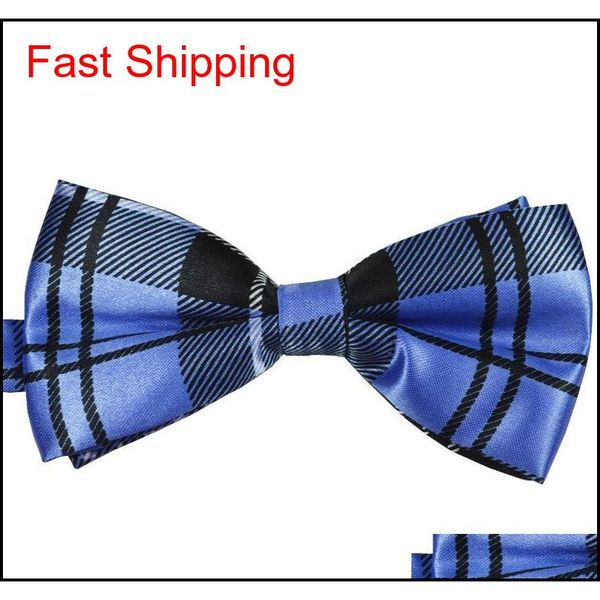 

new man's classic bowties brand fashion neckwear adjustable men wedding polyest qylbju new_dhbest, Black;gray