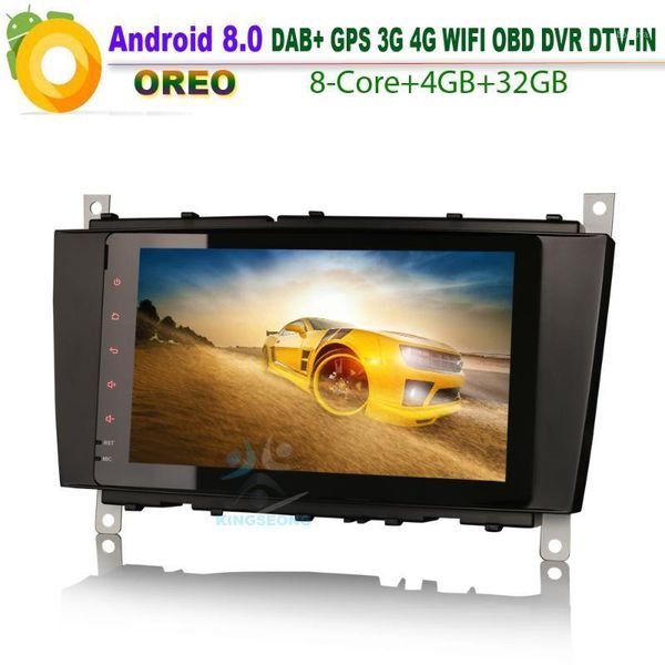 

car audio octa core 8"android 8.0 stereo radio player for clk class w209 dab+ autoradio bluetooth 4g obd wifi usb bt sd1