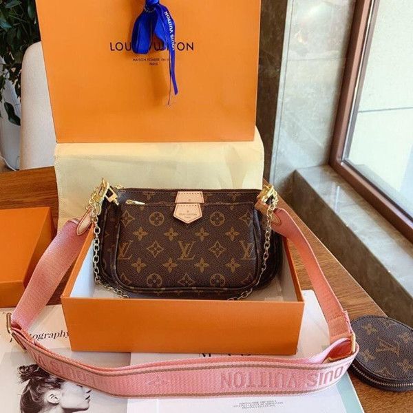 

#13;lv louis vuitton handbags bags 3 pcs accessories handbag purse leather tote l flower shoulder crossbody bag