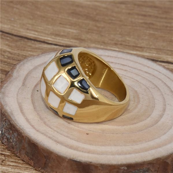 

multicolor shell ring for men women black natural gold color stainless steel hip hop rings fashion jewelry, Silver