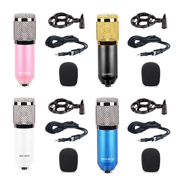 

studio bm800 condenser microphone+ mount+power cable+antiwind foam cap