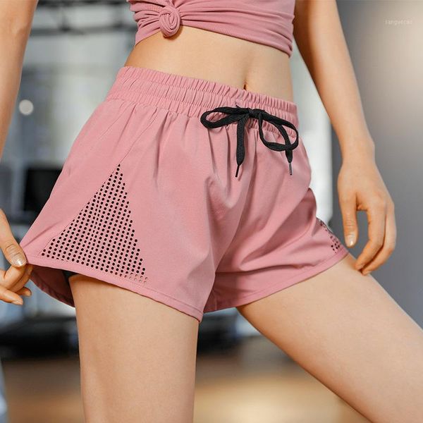 

running shorts training women sports quick-drying loose fitness anti-lighting yoga gym yoga1, Black;blue