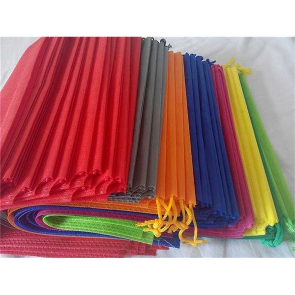 

50 pcs non woven fabric travel shoes storage bags drawstring bags for shoes dust bag storage organizer bags d3 y200714