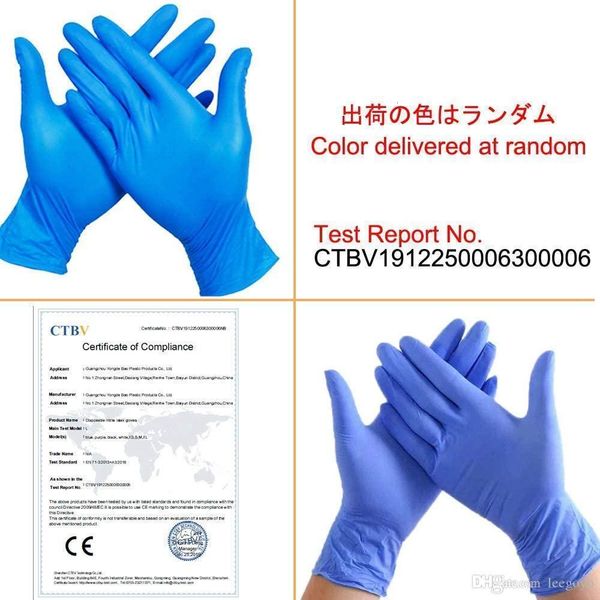 

for latex food disposable rubber nitrile protective anti gloves unive9b3p