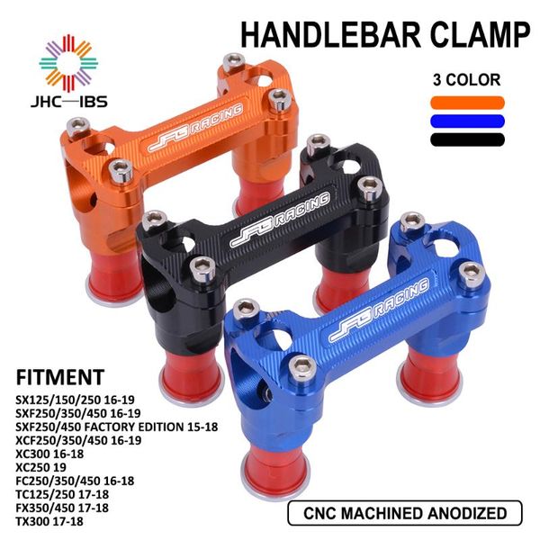 

motorcycle cnc handlebar riser mount clamp for husqvarna sx sxf xcf xcw xcfw exc excf 125 150 250 350 450 530 fc tc