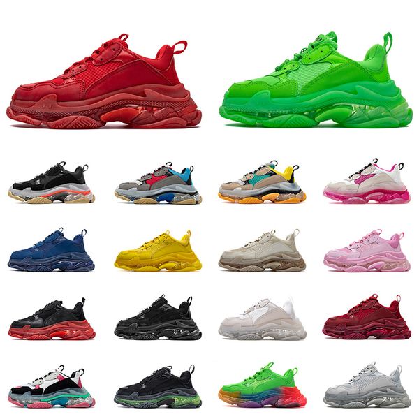 balenciaga triple s luxury designer platform shoes 2020 nuovo arrivo Pari 17FW Donne Scarpe uomo casual Vintage papà della addestratori delle scarpe da tennis